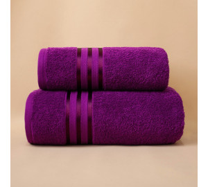 Набор из 2 полотенец Harmonika цвет: пурпурный (50х80 см, 70х130 см)