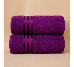 Набор банных полотенец Harmonika цвет: пурпурный (70х130 см - 2 шт)