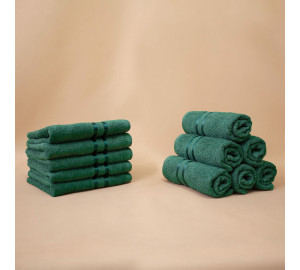 Набор полотенец для рук Harmonika цвет: темно-зеленый (30х50 см - 5 шт)