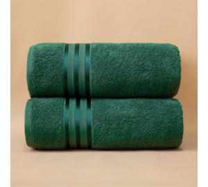 Набор банных полотенец Harmonika цвет: темно-зеленый (70х130 см - 2 шт)