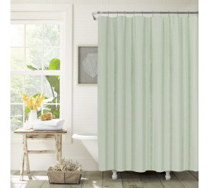 Шторы для ванной Jacqueline цвет: светло-зеленый (180х180 см)