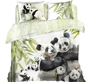 Постельное белье Pandas (2 спал.)