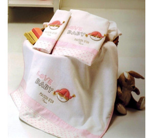 Детское полотенце Love Baby цвет: розовый (30х50 см,50х70 см,70х130 см)