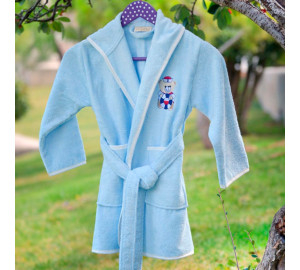 Детский банный халат Finella цвет: голубой (3-5 лет)