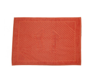Полотенце-коврик для ног Lemoine цвет: коралловый (50х70 см)