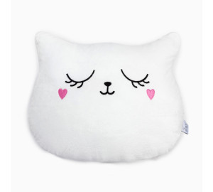 Декоративная подушка-игрушка Кошка цвет: белый (38х48)