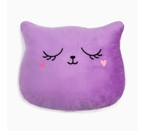 Декоративная подушка-игрушка Кошка цвет: фиолетовый (38х48)