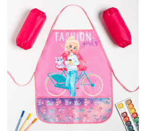 Фартук для творчества Fashion girl (39х49 см)