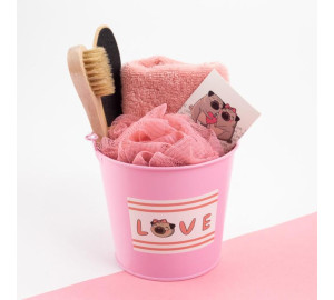 Набор для ванной Love цвет: розовый