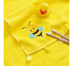 Детское полотенце Пчелка цвет: желтый (50х90 см)