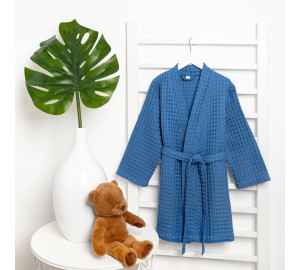 Детский банный халат Boho цвет: синий