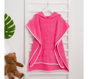 Детское полотенце-пончо Candy цвет: розовый (56х64 см)