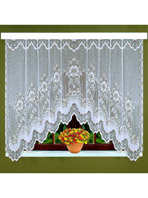 Классические шторы Careen цвет: белый (350х160 см - 1 шт)
