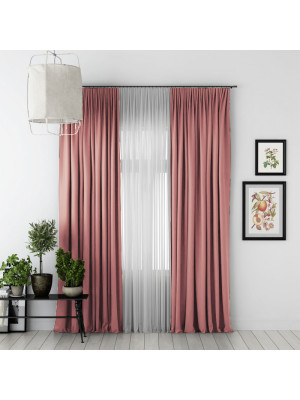 Классические шторы Sunrise цвет: розовый