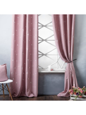 Классические шторы Прайм цвет: розовый (145х280 см - 2 шт)