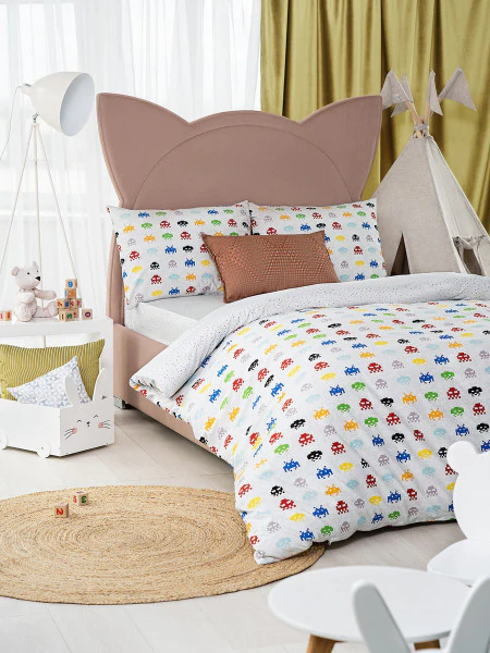 Детское постельное белье Пиксель (простыня на резинке)