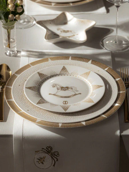 Тарелка новогодняя десертная Селестия (20 см)