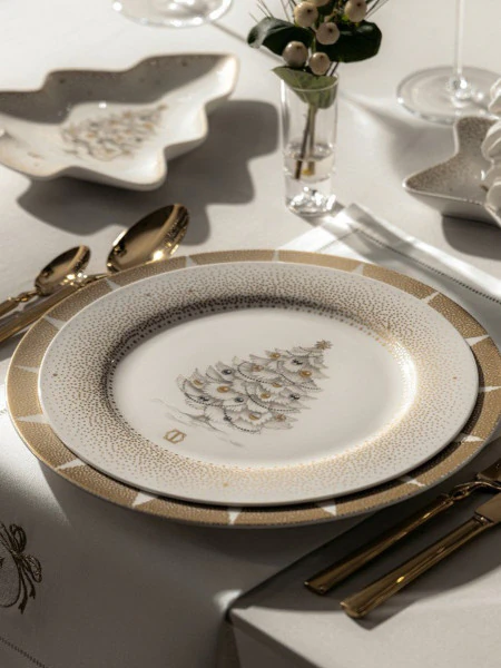 Тарелка новогодняя обеденная Селестия (27 см)