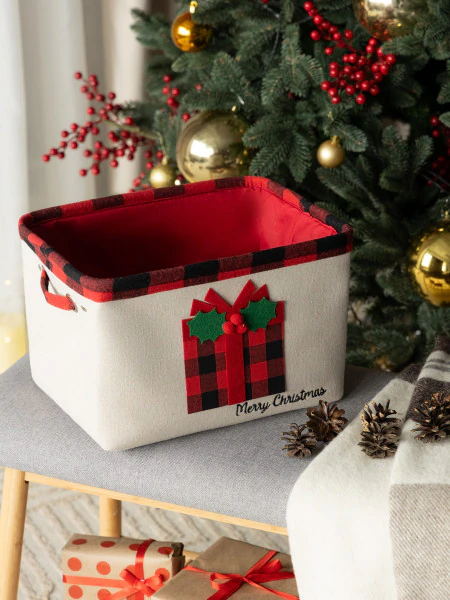 Корзина для хранения новогодняя Йуль (33х25х20 см)