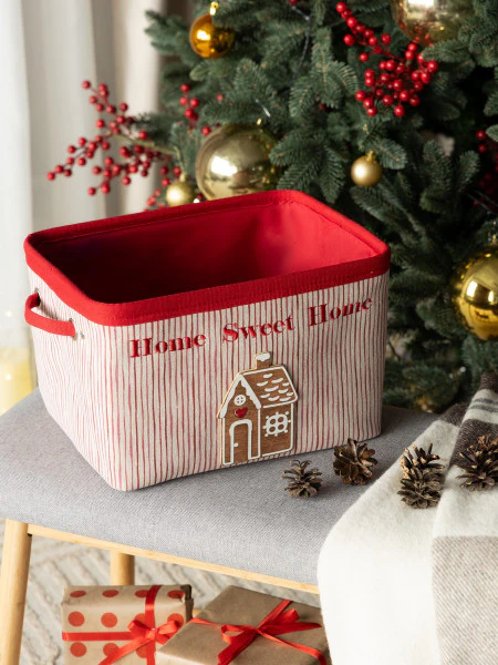 Корзина для хранения новогодняя Снебу (33х25х20 см)
