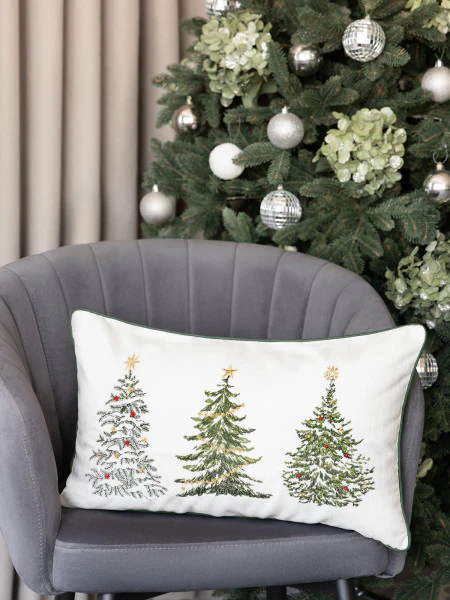 Декоративная подушка новогодняя Лафореста (30х50 (1 шт))