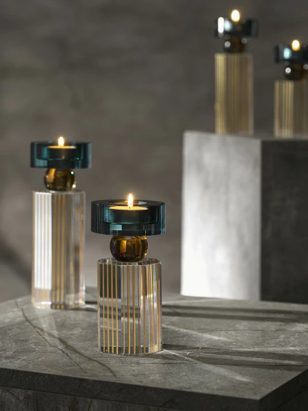 Подсвечник Финкель с янтарным