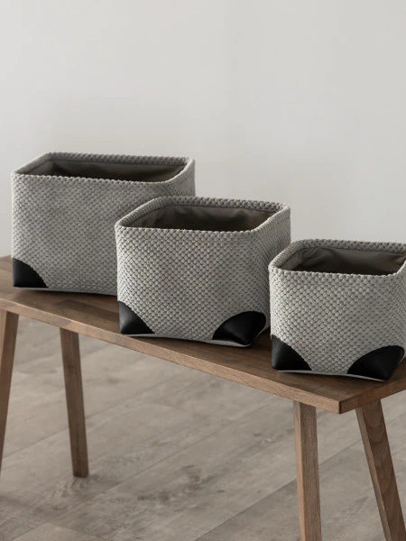 Набор корзин Ивор (28х28х20 см, 24х24х18 см, 20х20х16 см)