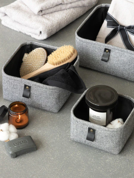 Набор корзин Йоран (25х25х12 см, 20х20х11 см, 16х16х10 см)