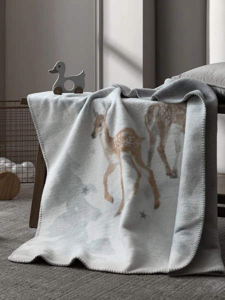 Плед новогодний Сноуви (90х200 см)