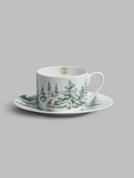 Чайная пара новогодняя Сноуви (220 мл)