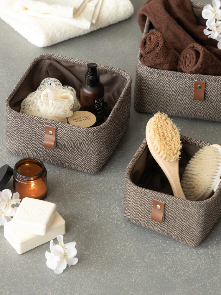 Набор корзин Йоран (25х25х12 см, 20х20х11 см, 16х16х10 см)