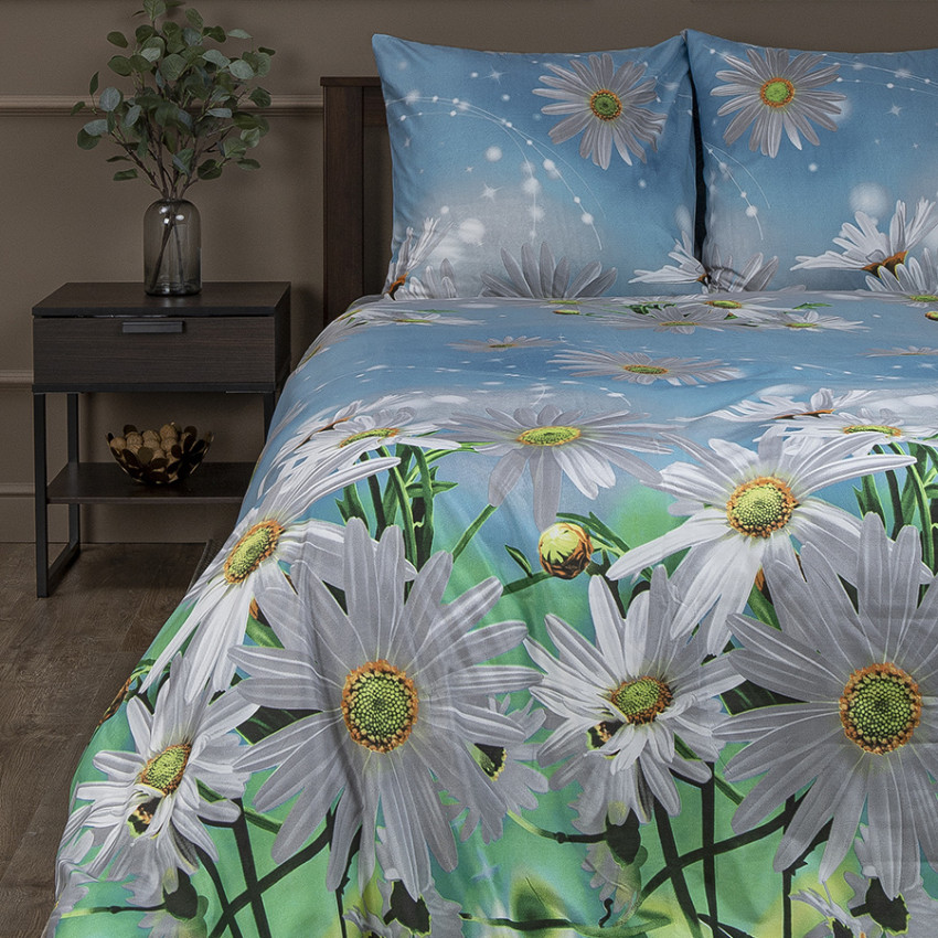 Постельное белье Daisy (2 сп) Аморе Мио из микрофибры
