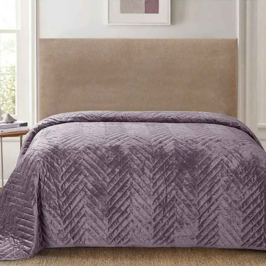 Покрывало velari цвет: лиловый romance из велюра