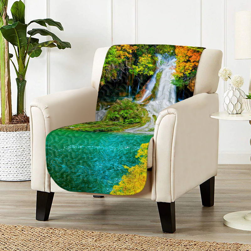 Чехлы для мебели и подушек Стильный Дом Дивандек Kenan цвет: зеленый (80х195 см)