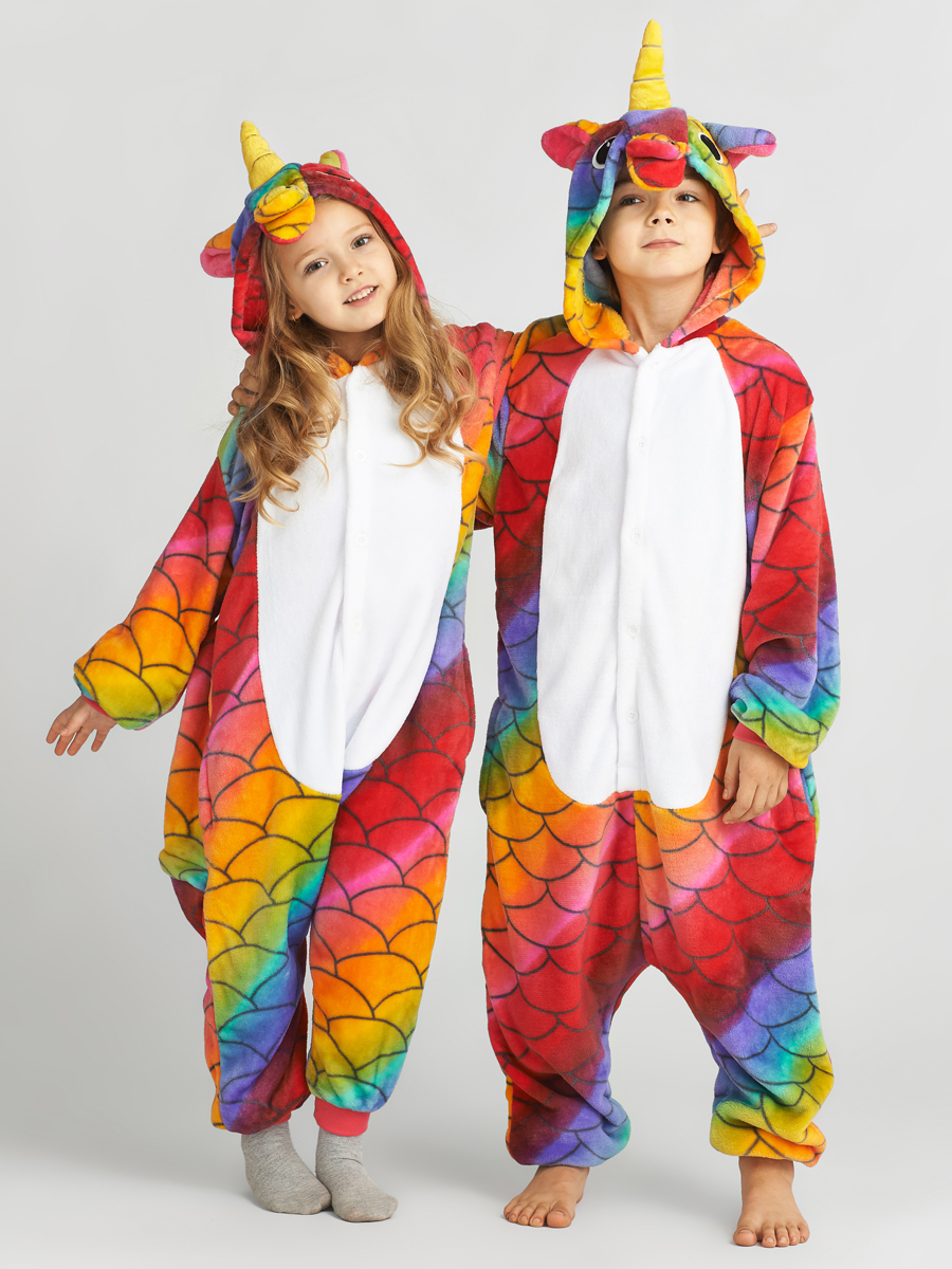 Детская пижама-кигуруми Чешуйчатый Единорог (2-4 года), размер 2-4 года bwr602273 Детская пижама-кигуруми Чешуйчатый Единорог (2-4 года) - фото 1