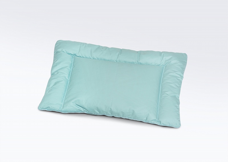 Детская подушка Эко-комфорт цвет: лазурный Мягкая (40х60), размер 40х60