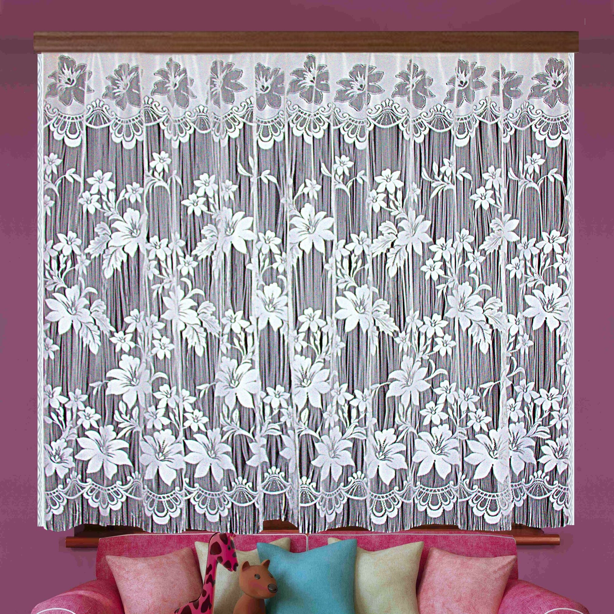 Нитяные шторы Ece цвет: белый (165х250 см - 1 шт)
