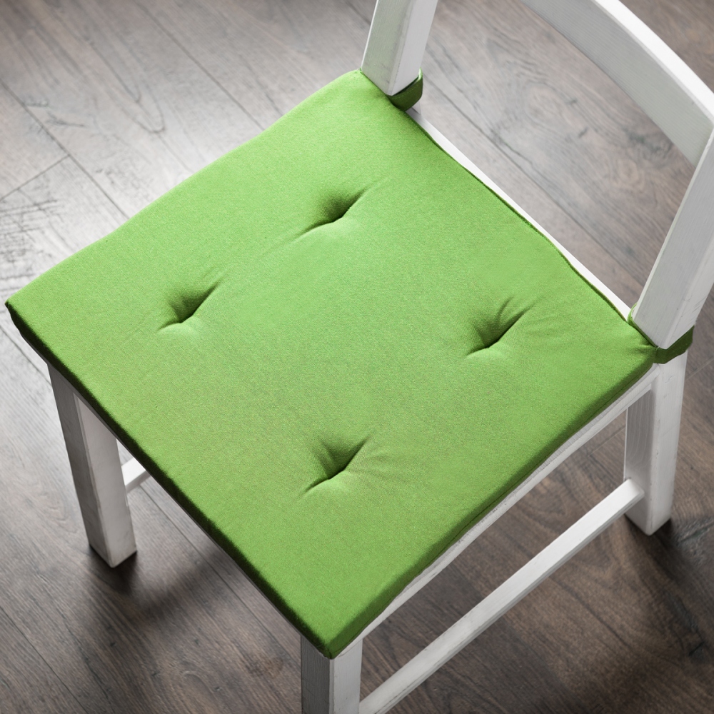 Подушка на стул Billi Цвет: Зеленый (37х42 (2 шт)), размер 37х42 (2 шт) pas575728 Подушка на стул Billi Цвет: Зеленый (37х42 (2 шт)) - фото 1