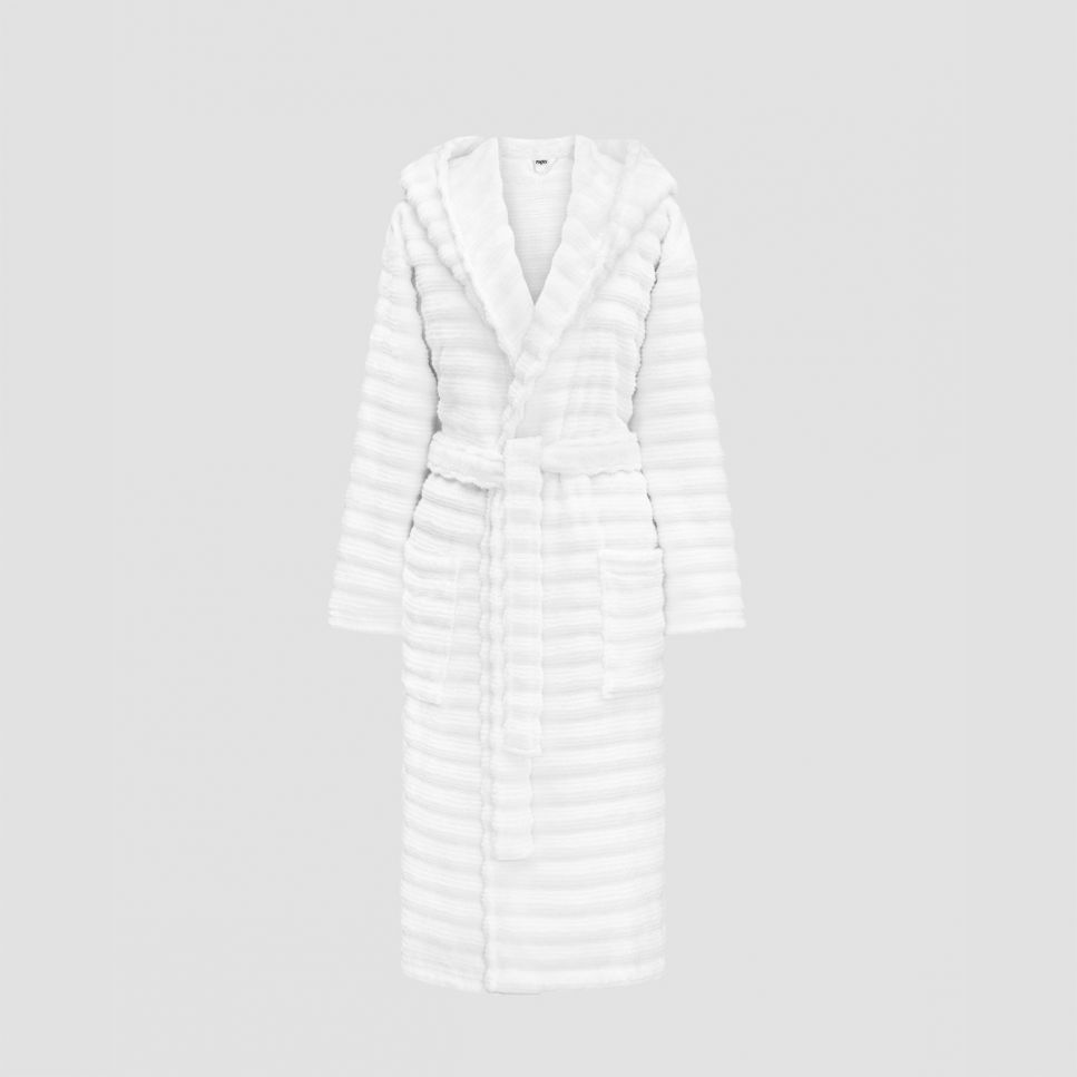 Банный халат Галио цвет: белый (XL-2XL)