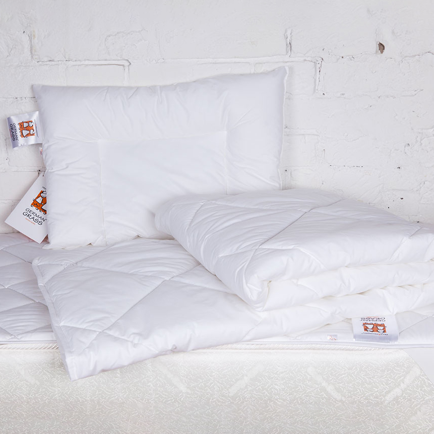 Детский набор Delaiah (подушка, одеяло и наматрасник), размер 40х60, цвет белый gg543426 Детский набор Delaiah (подушка, одеяло и наматрасник) - фото 1