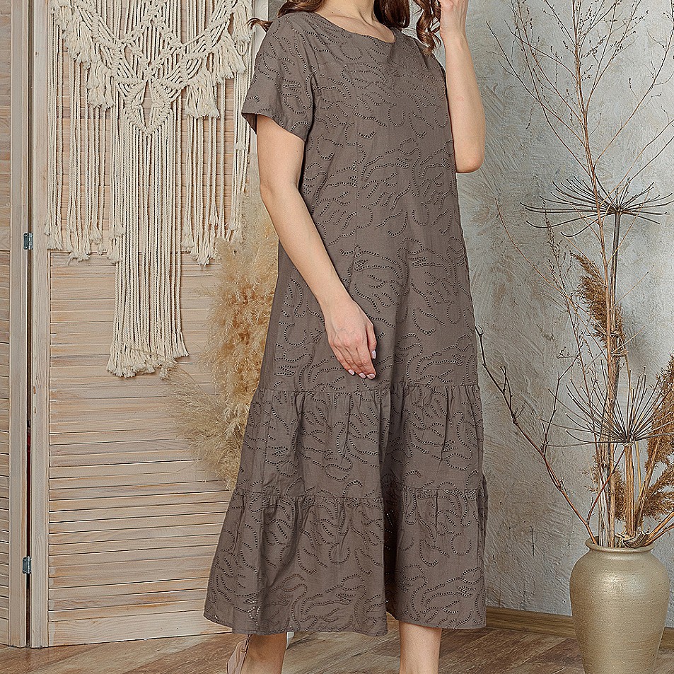 Платье Adrianah Цвет: Коричневый (48), размер L