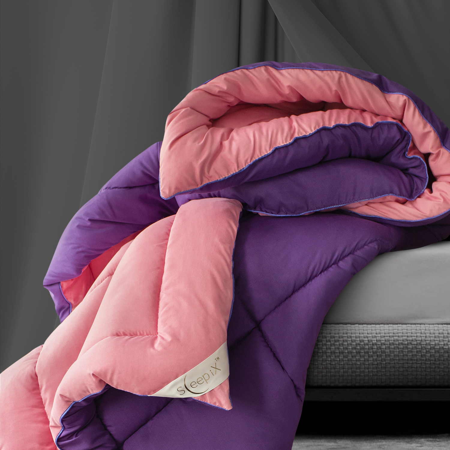 Одеяло MultiColor Цвет: Теплый Розовый/Темно-Фиолетовый (140х205 см), размер 140х205 см pva320030 Одеяло MultiColor Цвет: Теплый Розовый/Темно-Фиолетовый (140х205 см) - фото 1