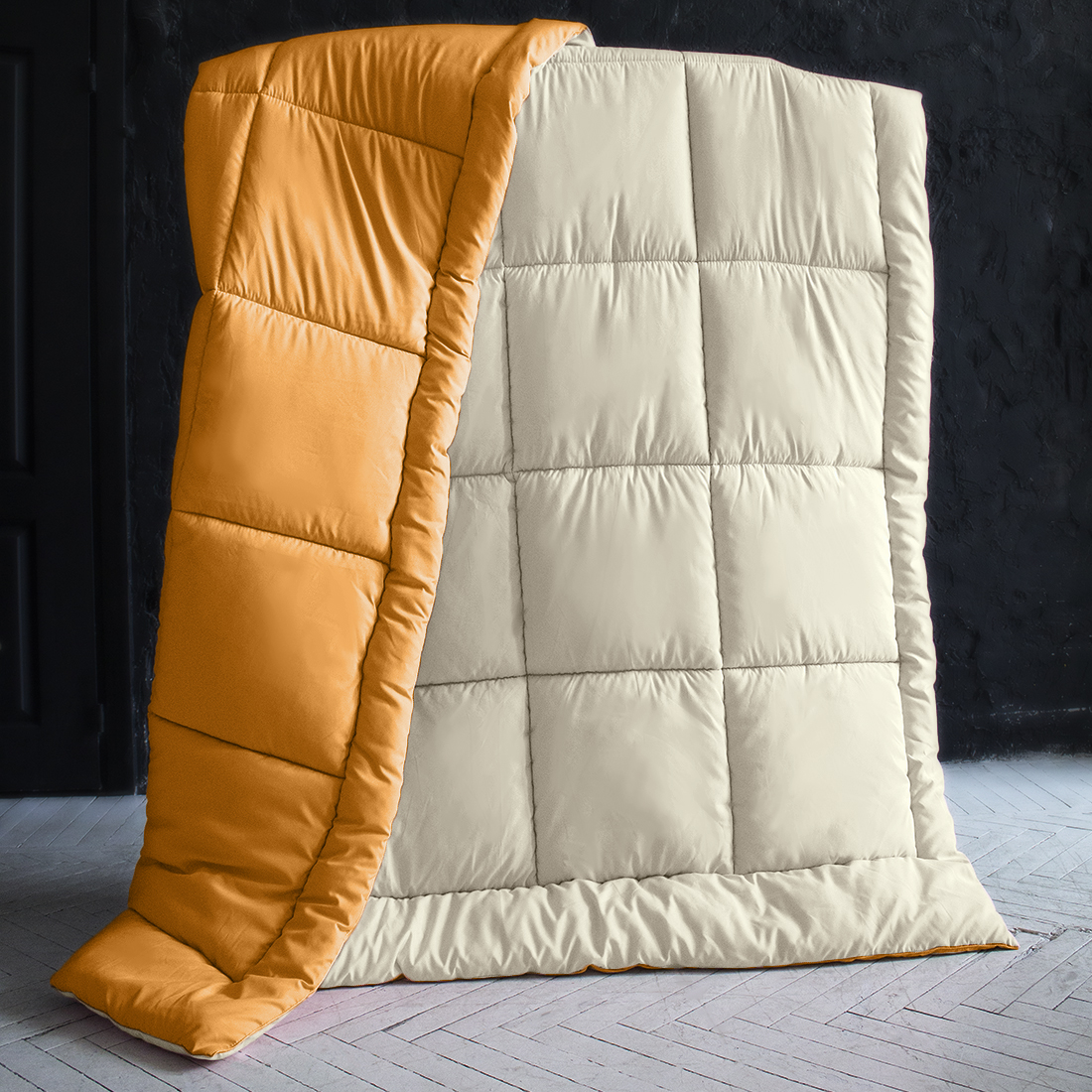 Одеяло MultiColor цвет: ванильный, оранжевый (140х205 см), размер 140х205 см pva320025 Одеяло MultiColor цвет: ванильный, оранжевый (140х205 см) - фото 1