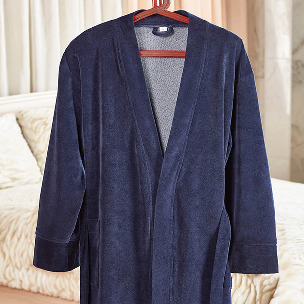 Банный халат Enrico цвет: темно-синий (M)