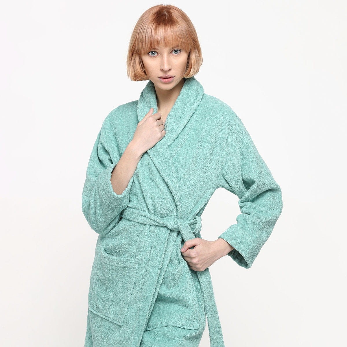 Банный халат Miranda Soft цвет: аквамарин (M)