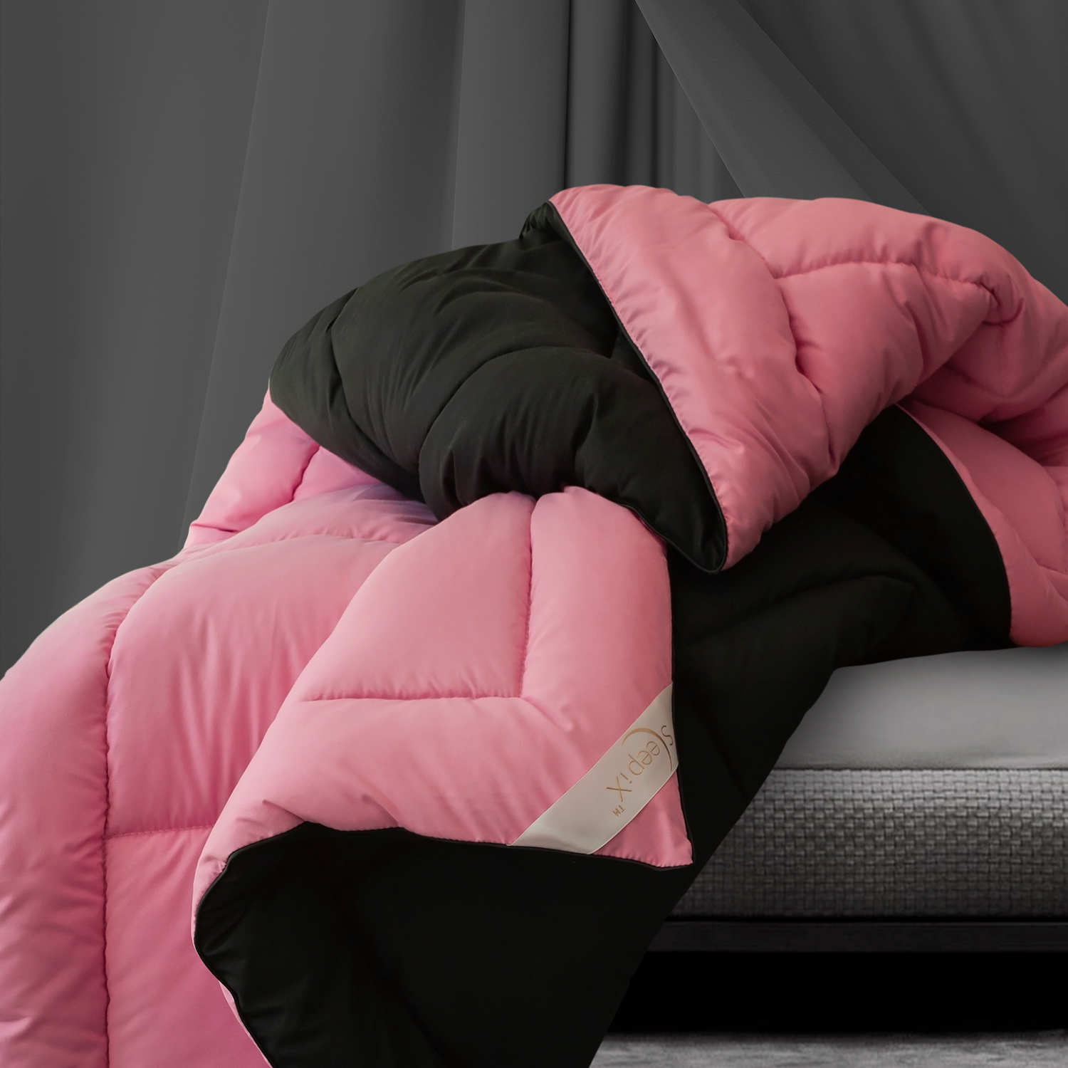 Одеяло MultiColor цвет: черный, розовый (200х220 см), размер 200х220 см pva410837 Одеяло MultiColor цвет: черный, розовый (200х220 см) - фото 1