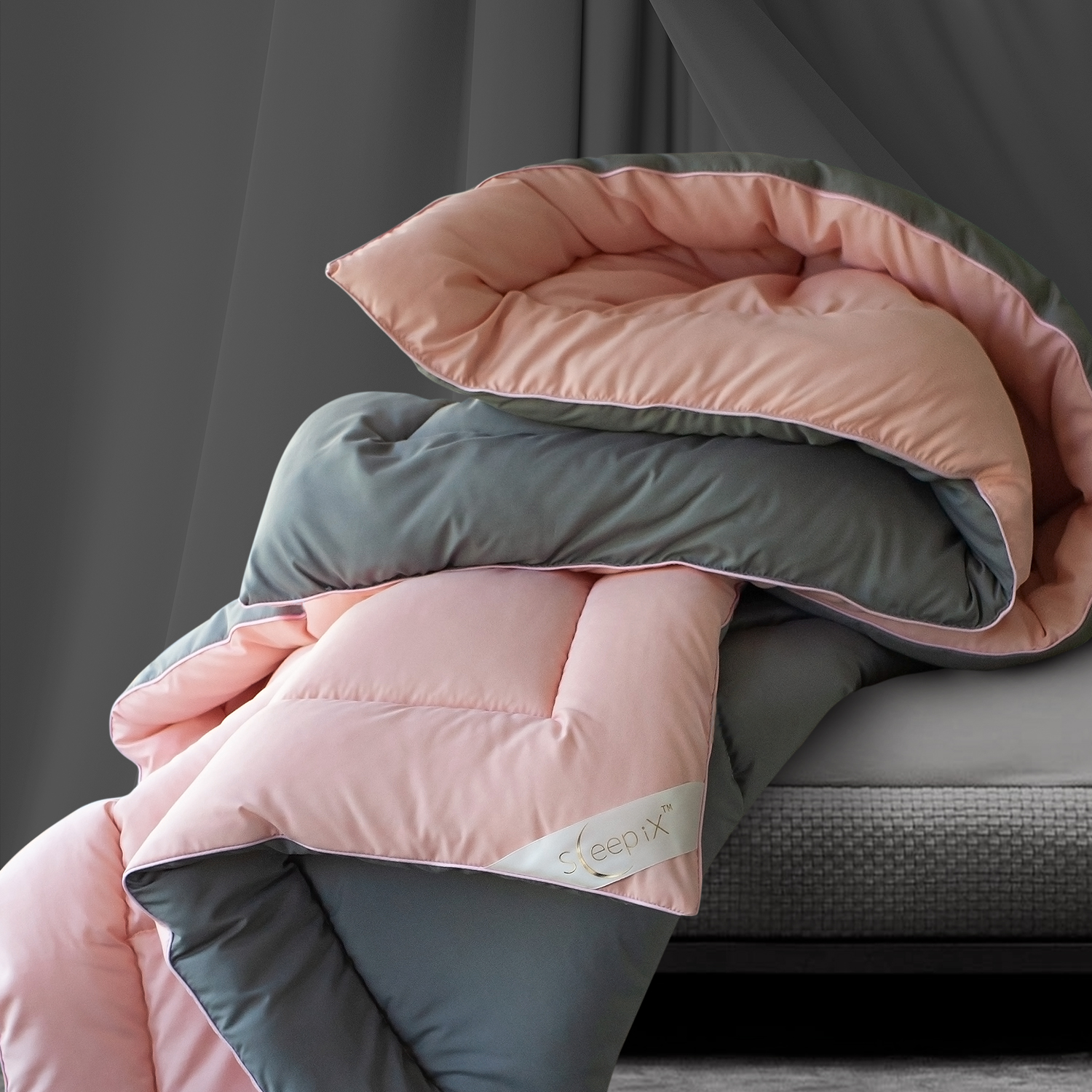 Одеяло MultiColor цвет: розовый, серый (140х205 см), размер 140х205 см pva410844 Одеяло MultiColor цвет: розовый, серый (140х205 см) - фото 1