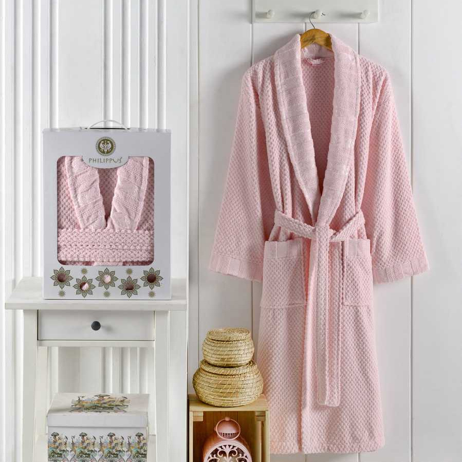 Банный халат Zenit цвет: розовый (2XL)