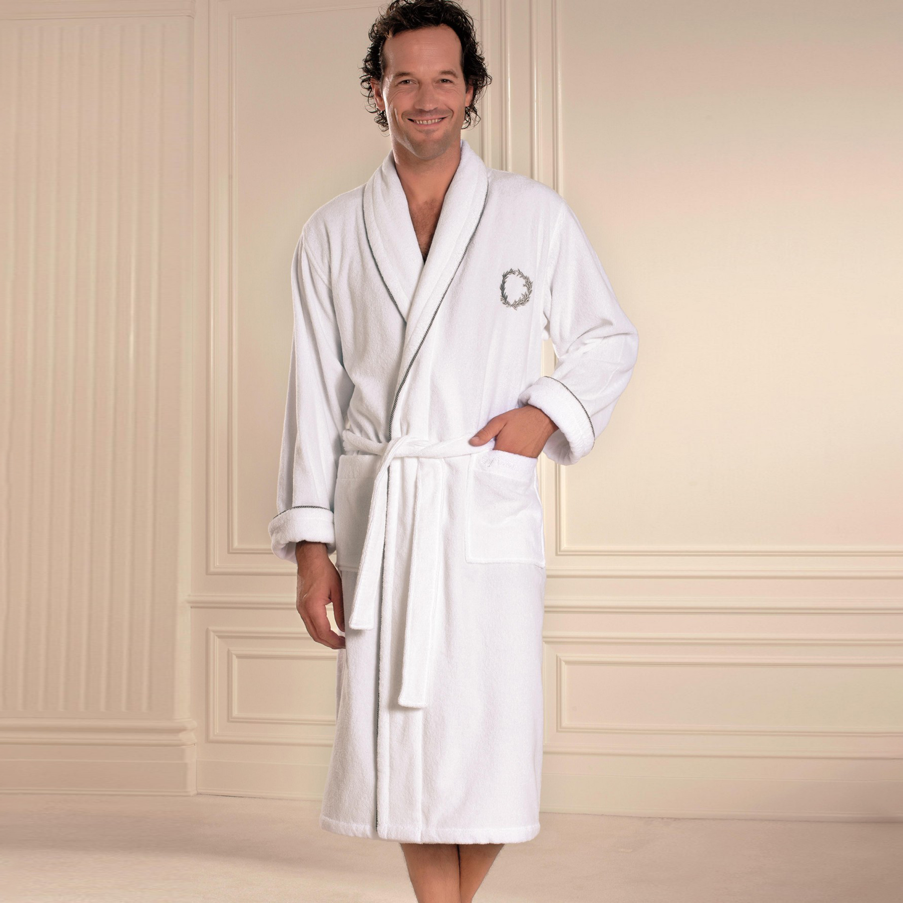 Банный халат Annitta цвет: белый (XL) Soft cotton