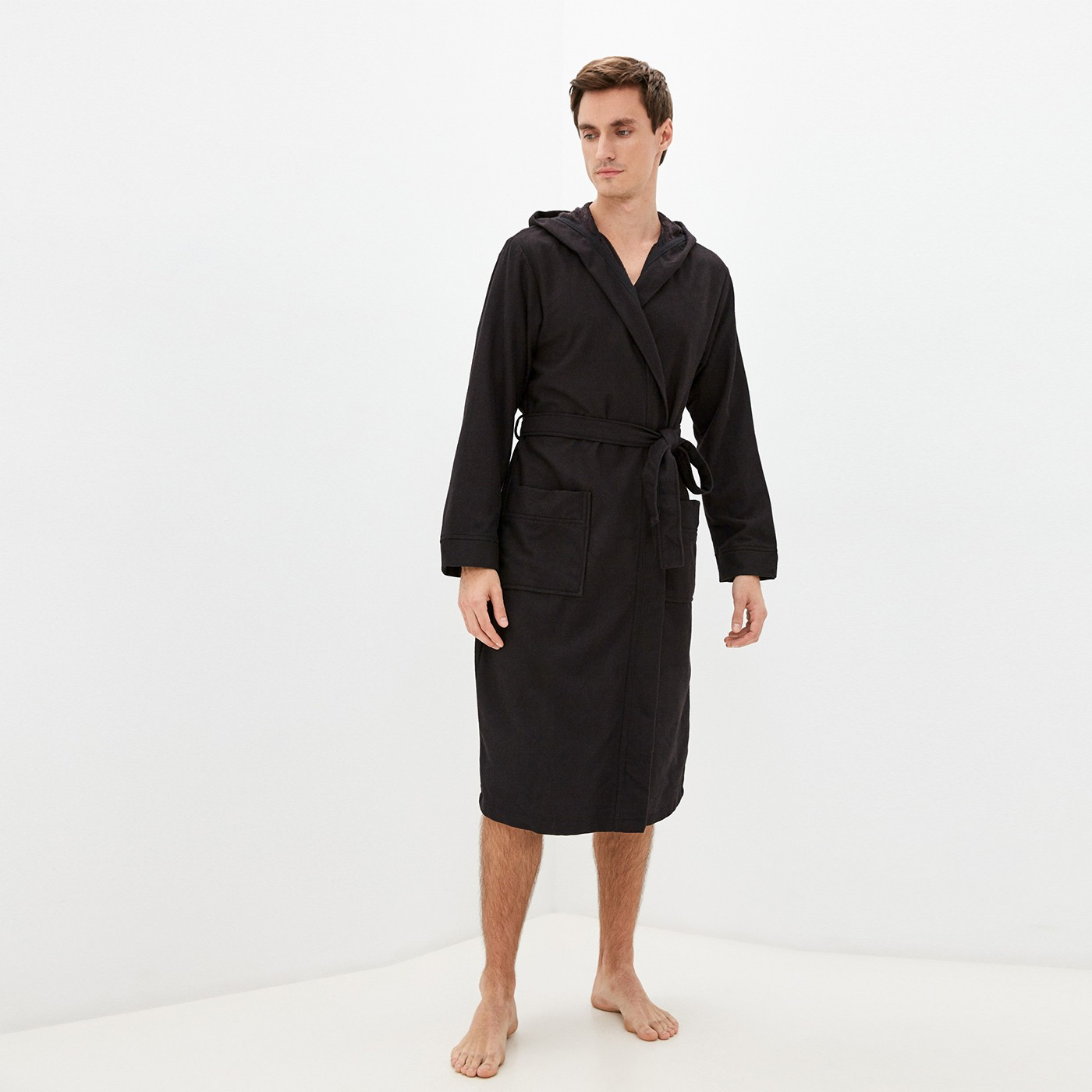 Банный халат Марвин цвет: черный (XL)